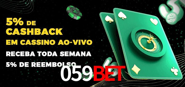 Promoções do cassino ao Vivo 059bet